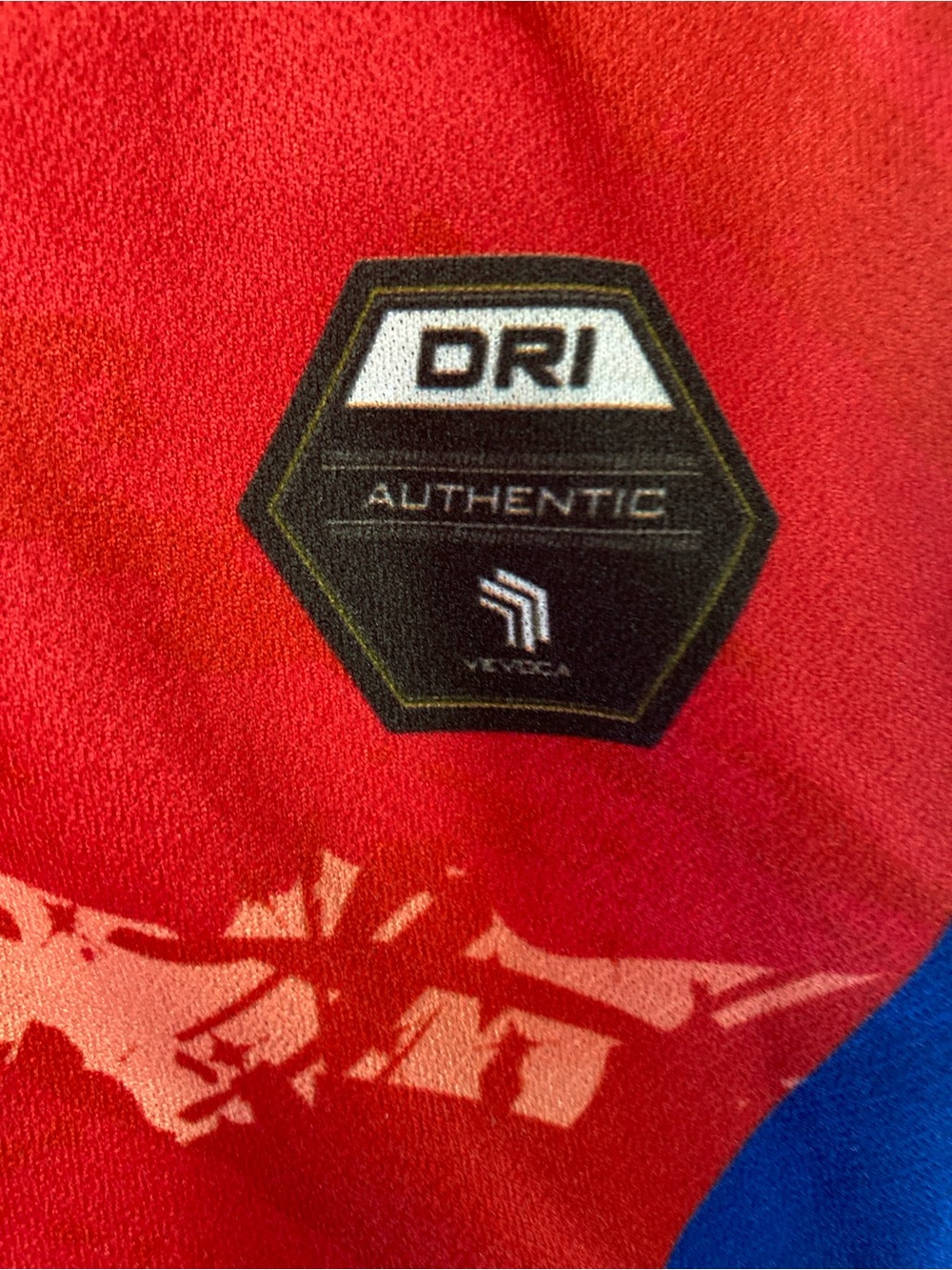 Unbranded Red Men’s Athletic Jersey with Blue Accents - Picture 5 of 9